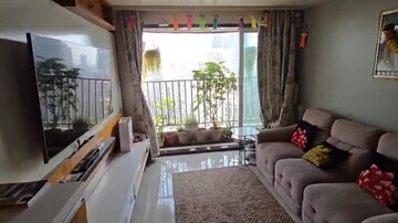 Balcony in 2 BHK Apartment at Omkar Om Residency, Parel – for Rent