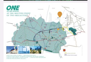 3 BHK Apartment – Map Location View at Kashish Manor One, Sector 111 - for Sale