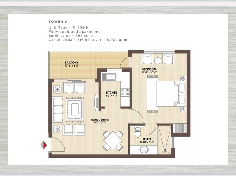 Floor Plan, kashish-manor-one 3 Bedroom 2325 Sq.Ft. Apartment In Sector 111 Gurgaon 8813090