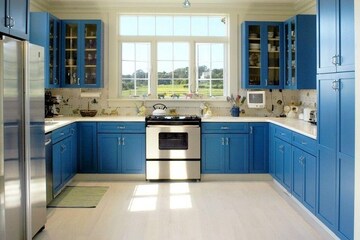 Kitchen in 4 BHK Apartment at Lodha World Crest, Worli – for Rent