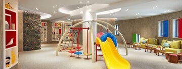 Staircase in 4 BHK Apartment at Lodha World Crest, Worli – for Rent