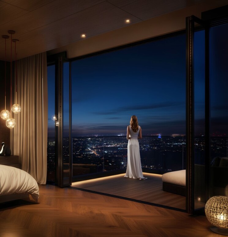 Living Room, signature-global-cloverdale 4 Bedroom 3480 Sq.Ft. Apartment In Sector 71 Gurgaon 8813138