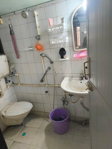 Bathroom in 1 RK Apartment at Adarsh Nagar Society, Worli – for Rent