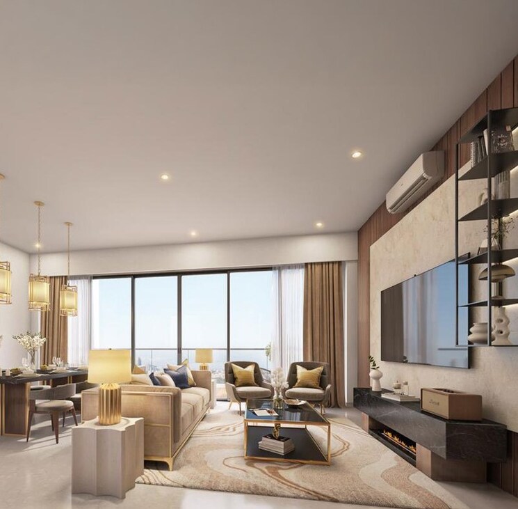 Living Room, signature-global-cloverdale 4 Bedroom 3480 Sq.Ft. Apartment In Sector 71 Gurgaon 8813149