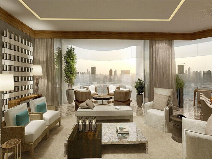 Living Room, peninsula-ashok-towers 4 Bedroom 1885 Sq.Ft. Apartment In Parel Mumbai 8813157