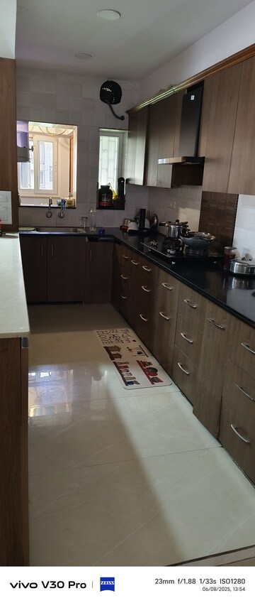 Kitchen in 3 BHK Apartment at Abhyant Apartment, Vasundhara Enclave – for Sale