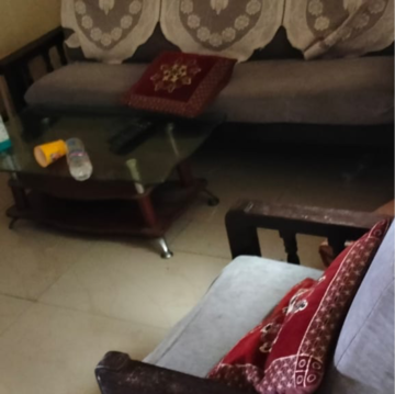 Living Room in 2 BHK Apartment at Prajyot Tower, Kalwa – for Rent