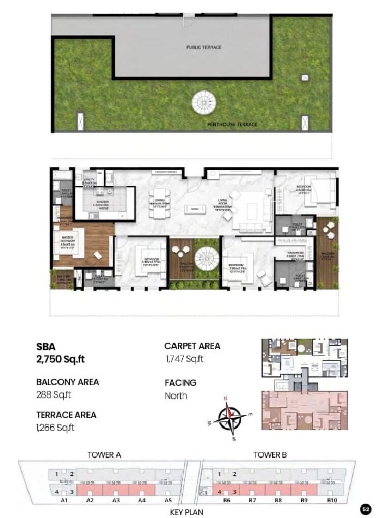 Floor Plan, sbr-earth-and-sky 4 Bedroom 4016 Sq.Ft. Penthouse In Kannamangala Bangalore 8813297
