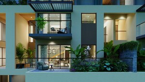 Living Room in 4 BHK Penthouse at SBR Earth And Sky, Kannamangala – for Sale