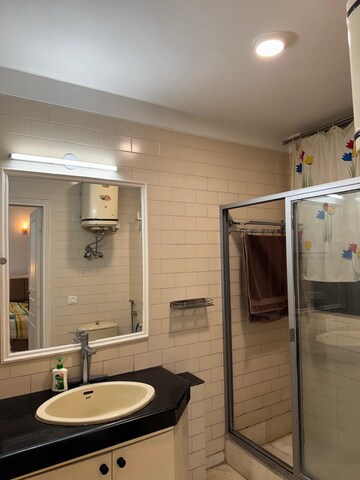 Bathroom in 4 BHK Apartment at Kohli One Malibu Town, Sector 47 – for Rent