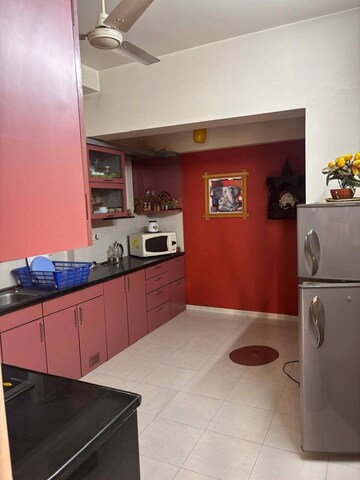 Kitchen in 3 BHK Apartment at Hiranandani Meadows, Manpada – for Rent