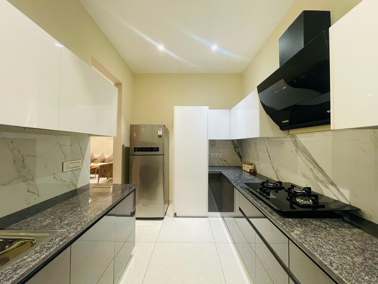 Kitchen, allwin-el-spazia 3 Bedroom 1638 Sq.Ft. Apartment In Sanauli Zirakpur 8813688