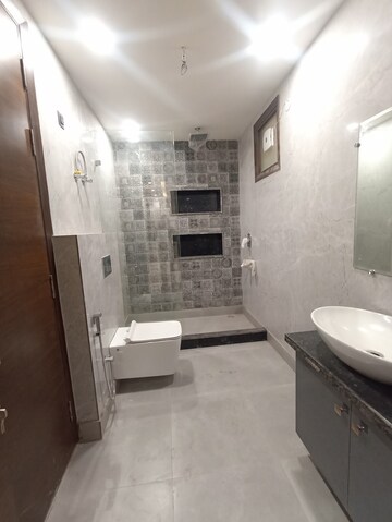 Bathroom in 3 BHK Apartment at Anuradha Apartments CGHS, Paschim Vihar – for Rent