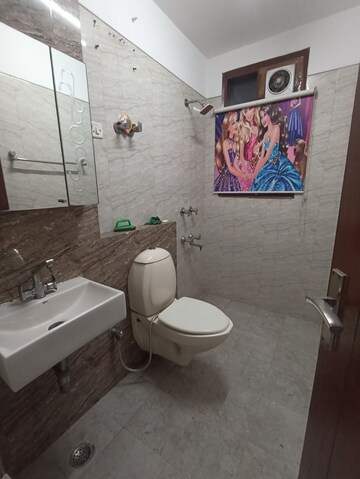 Bathroom in 2 BHK Apartment at Sahridaya Apartments, Paschim Vihar – for Rent