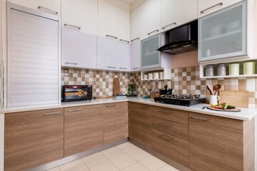 Kitchen in 1 BHK Builder Floor at Eros Grand Mansions, South City 2 – for Rent