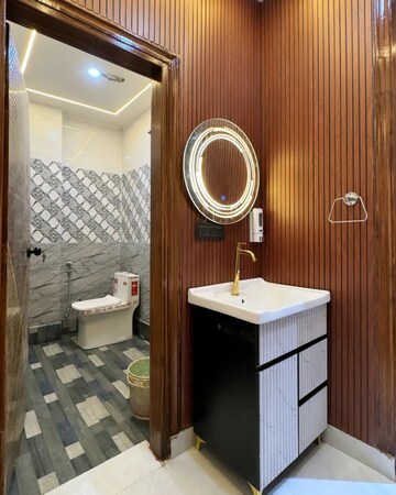 Bathroom in 3 BHK Builder Floor at Vipul Square, Sushant Lok I – for Rent