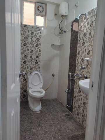 Bathroom in 3 BHK Apartment at Aparna Sarovar, Nallagandla – for Rent