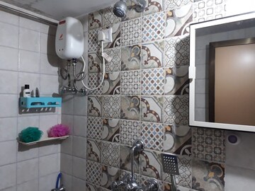 Bathroom in 1 BHK Apartment at Sheetala Sheetal Ganga Gobind, Santacruz East – for Rent