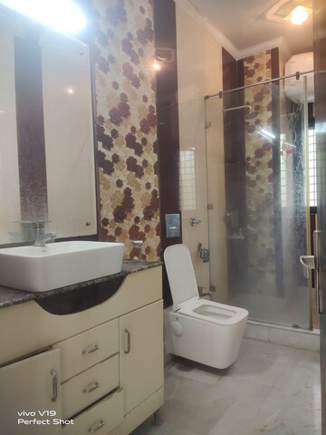 Bathroom in 3 BHK Builder Floor at Boutique Residential Apartments E-335, East Of Kailash – for Rent
