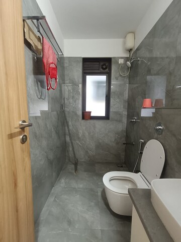 Bathroom in 3 BHK Apartment at Shree Krishna Devasya, Chembur – for Rent