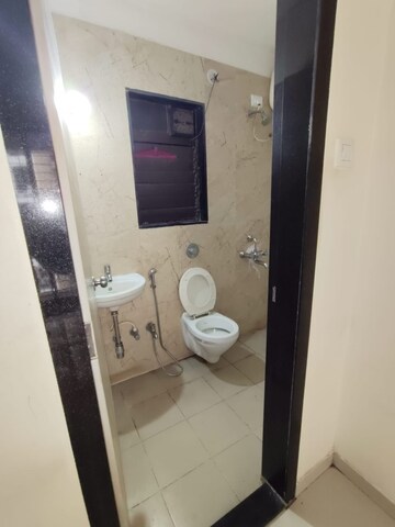 Bathroom in 3 BHK Apartment at Hyde Park CHS, Kharghar – for Rent
