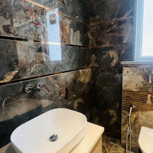 Bathroom in 3 BHK Builder Floor at Kohli One Malibu Town, Malibu Town – for Sale