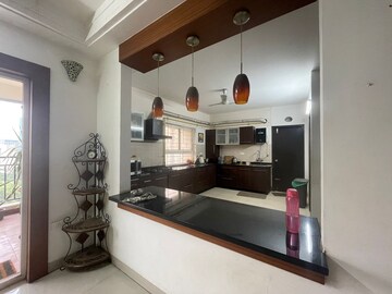 Kitchen in 3 BHK Apartment at Ramky Towers, Gachibowli – for Rent