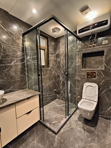 Bathroom in 4 BHK Builder Floor at Navjeevan Vihar – for Rent