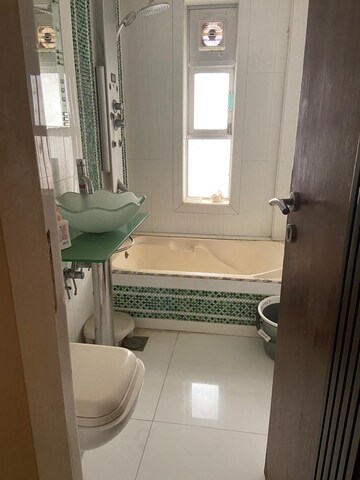 Bathroom in 3 BHK Apartment at Kala Mandir CHS, Vile Parle East – for Rent