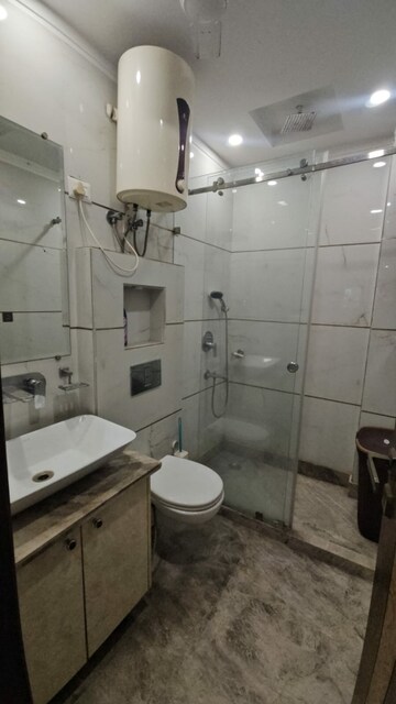Bathroom in 3 BHK Builder Floor at New Rajinder Nagar – for Rent