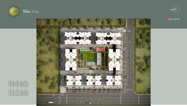 Master Plan, goyal-olive-greens 4 Bedroom 3591 Sq.Ft. Apartment In Gota Ahmedabad 8814817