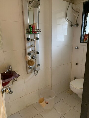 Bathroom in 2 BHK Apartment at Bhavya Palace Apartment, Khar West – for Sale