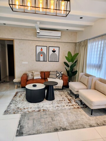 Living Room in 2 BHK Apartment at Hadapsar – for Rent