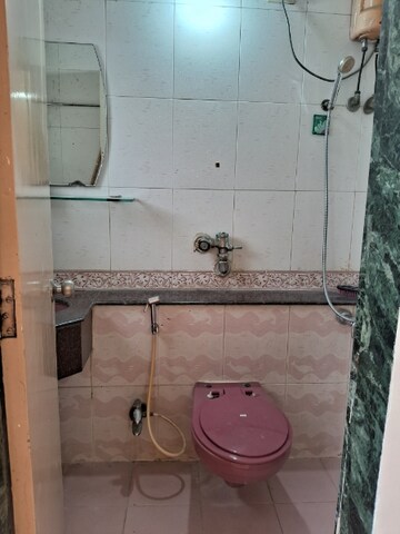 Bathroom in 2 BHK Apartment at Venus Apartment Bhakti Park, Bhakti Park – for Rent