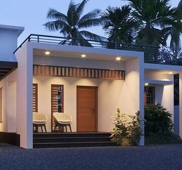 2 BHK Villa – Exterior View View at Olavakode - for Sale