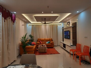 Living Room in 3.5 BHK Apartment at Shalimar Vista, Gomti Nagar – for Rent