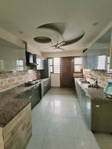 Kitchen in 3 BHK Builder Floor at Omaxe New Chandigarh, North Mullanpur – for Rent