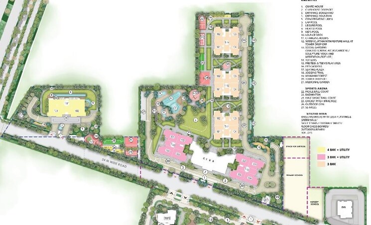 Master Plan, signature-global-cloverdale 4 Bedroom 3480 Sq.Ft. Apartment In Sector 71 Gurgaon 8815529