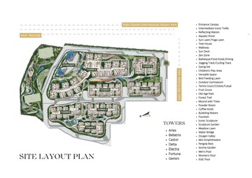 Master Plan in 3 BHK Apartment at IRA Moon Glade, Narsingi – for Sale