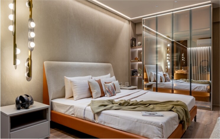 Bedroom, swati-symphony 4 Bedroom 3492 Sq.Ft. Apartment In Bodakdev Ahmedabad 8815736