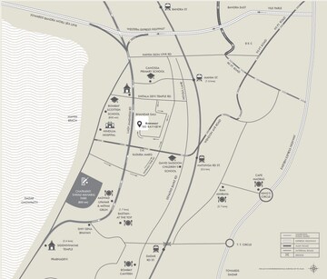 4 BHK Apartment – Map Location View at Rustomjee 180 Bayview, Matunga West - for Sale