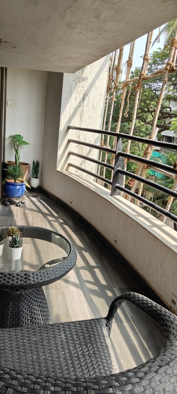 Balcony in 3 BHK Apartment at Poseidon Apartment, Andheri West – for Rent