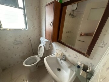 Bathroom in 1 BHK Apartment at Neelkanth Greens, Manpada – for Rent