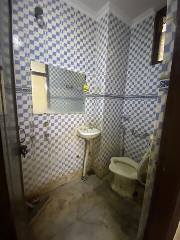 Bathroom in 1 BHK Builder Floor at Govindpuri – for Rent