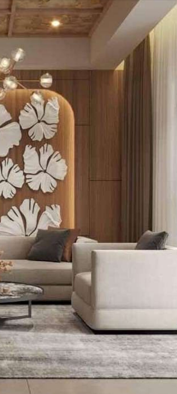 Living Room, hero-homes-palatial 4 Bedroom 3460 Sq.Ft. Apartment In Sector 104 Gurgaon 8816321