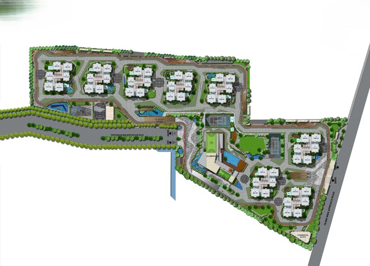 Master Plan, aparna-newlands 3 Bedroom 1863 Sq.Ft. Apartment In Tellapur Hyderabad 8816389