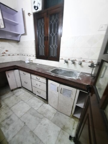 Kitchen in 1 BHK Builder Floor at Malviya Nagar – for Rent