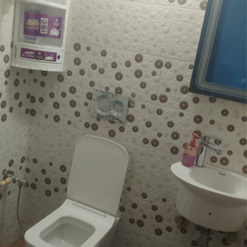Bathroom in 1 BHK Builder Floor at Aerocity – for Rent