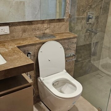 Bathroom in 2 BHK Apartment at Neelkanth Greens, Manpada – for Rent