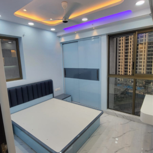 Bedroom in 2 BHK Apartment at Raymond Ten X Habitat, Swastik Garden – for Rent